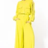 Bodice Yellow Pleated Shirt