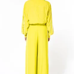 Bodice Yellow Pleated Shirt -Cheap Drapvera Store 2111bo1 5