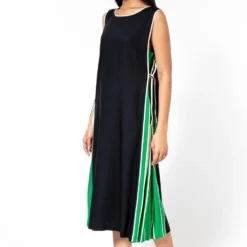 Bodice Green Pleated Shift Dress -Cheap Drapvera Store 2111bo20 3