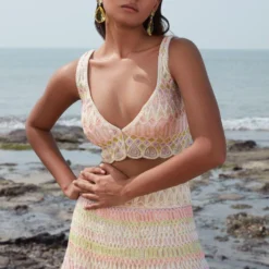 Ritika Mirchandani Pastel Embroidered Lehenga Set -Cheap Drapvera Store 211rm7 5