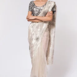 Peachoo Metallic Embroiderd Tissue Blouse -Cheap Drapvera Store 212pch33 3