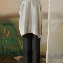 FEBo6 Grey Floral Embellished Kaftan Top -Cheap Drapvera Store 21723febo14 4