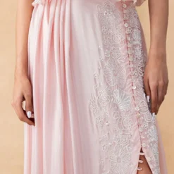 Mishru Blush Pink Embellished Skirt Set -Cheap Drapvera Store 21923mis11 5