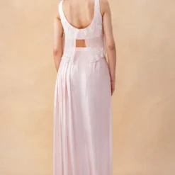 Mishru Blush Pink Embellished Skirt Set -Cheap Drapvera Store 21923mis11 6