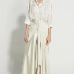 431-88 By Shweta Kapur Streamlined White Shirt