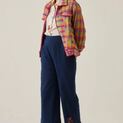 Sunira Designs Blue Gulzaar Khadi Frayed Pants 9 Sunira Designs Blue Gulzaar Khadi Frayed Pants -Cheap Drapvera Store 2222323sg57 4