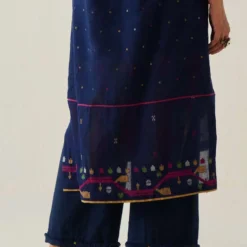 Sunira Designs Blue Gulzaar Khadi Frayed Pants 11 Sunira Designs Blue Gulzaar Khadi Frayed Pants -Cheap Drapvera Store 2222323sg57 6