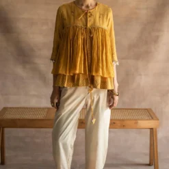 Swatti Kapoor Mustard Kediya Top