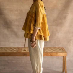 Swatti Kapoor Mustard Kediya Top -Cheap Drapvera Store 233swk11 3