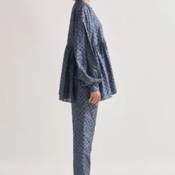 Amrich Grey Dot Tiered Top -Cheap Drapvera Store 23623amr12 3