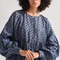 Amrich Grey Dot Tiered Top -Cheap Drapvera Store 23623amr12 4