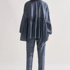 Amrich Grey Dot Tiered Top -Cheap Drapvera Store 23623amr12 5