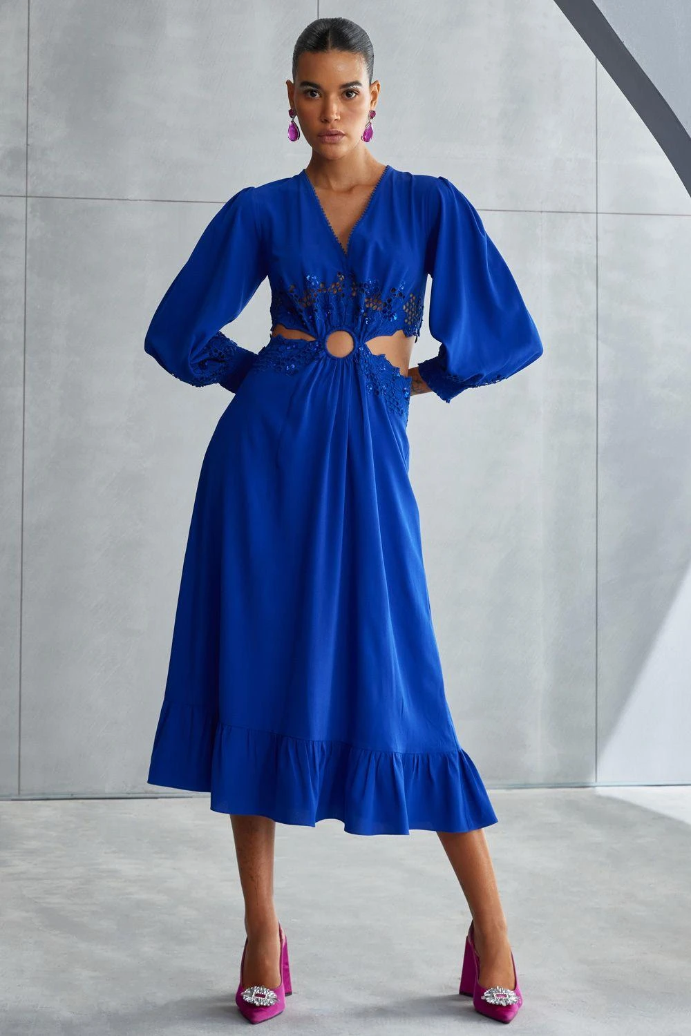 Namrata Joshipura Vervain Waist Cut Out Dress 1 Namrata Joshipura Vervain Waist Cut Out Dress