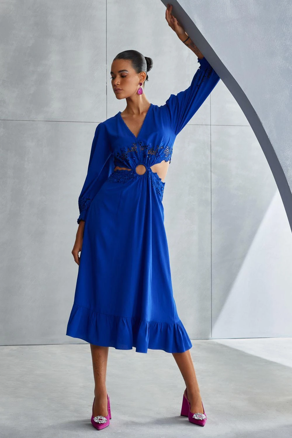 Namrata Joshipura Vervain Waist Cut Out Dress 2 Namrata Joshipura Vervain Waist Cut Out Dress - Image 2