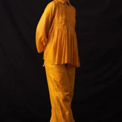 Amrich Missy Yellow Hand Embellished Button Down Shirt -Cheap Drapvera Store 25923aml16 3