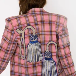 Rara Avis Pink Checkered Wrap Skirt -Cheap Drapvera Store 25ra59 3