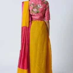 Nadiya Paar Pink Floral Blouse 9 Nadiya Paar Pink Floral Blouse -Cheap Drapvera Store 2623np17 5