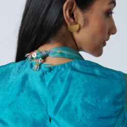 Nadiya Paar Turquoise Mist Blouse 7 Nadiya Paar Turquoise Mist Blouse -Cheap Drapvera Store 2623np20 4