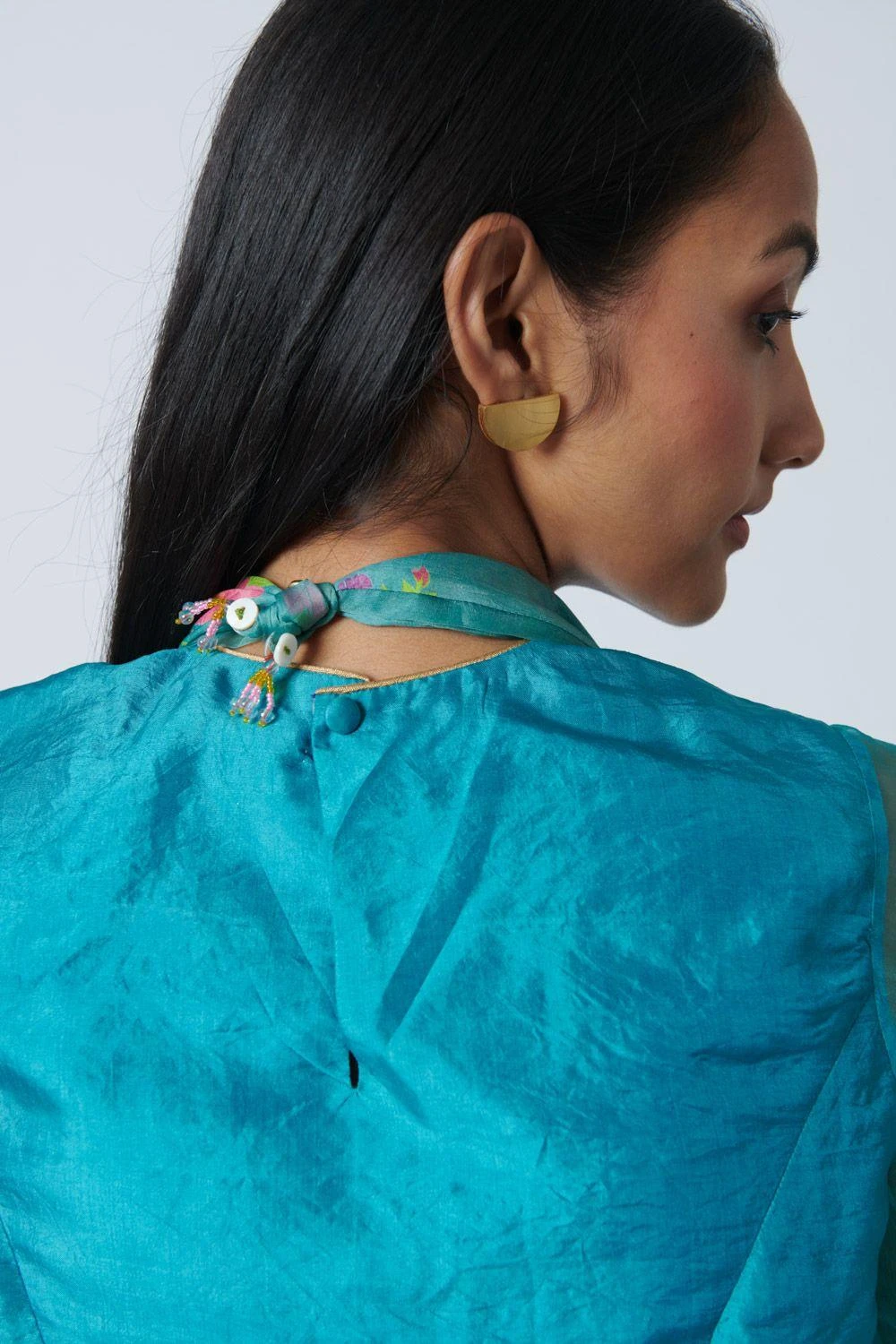 Nadiya Paar Turquoise Mist Blouse 4 Nadiya Paar Turquoise Mist Blouse - Image 4
