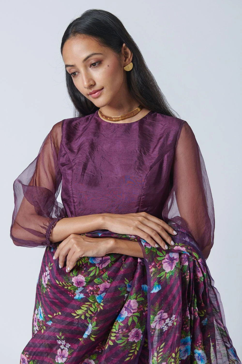 Nadiya Paar Purple Mist Blouse 1 Nadiya Paar Purple Mist Blouse