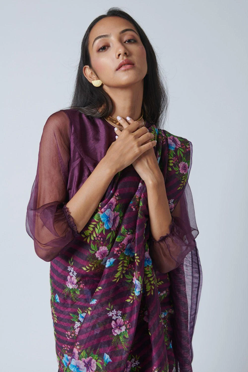 Nadiya Paar Purple Mist Blouse 3 Nadiya Paar Purple Mist Blouse - Image 3