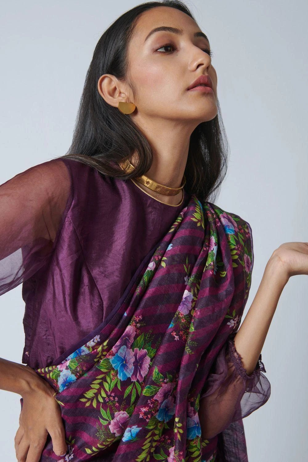 Nadiya Paar Purple Mist Blouse 4 Nadiya Paar Purple Mist Blouse - Image 4