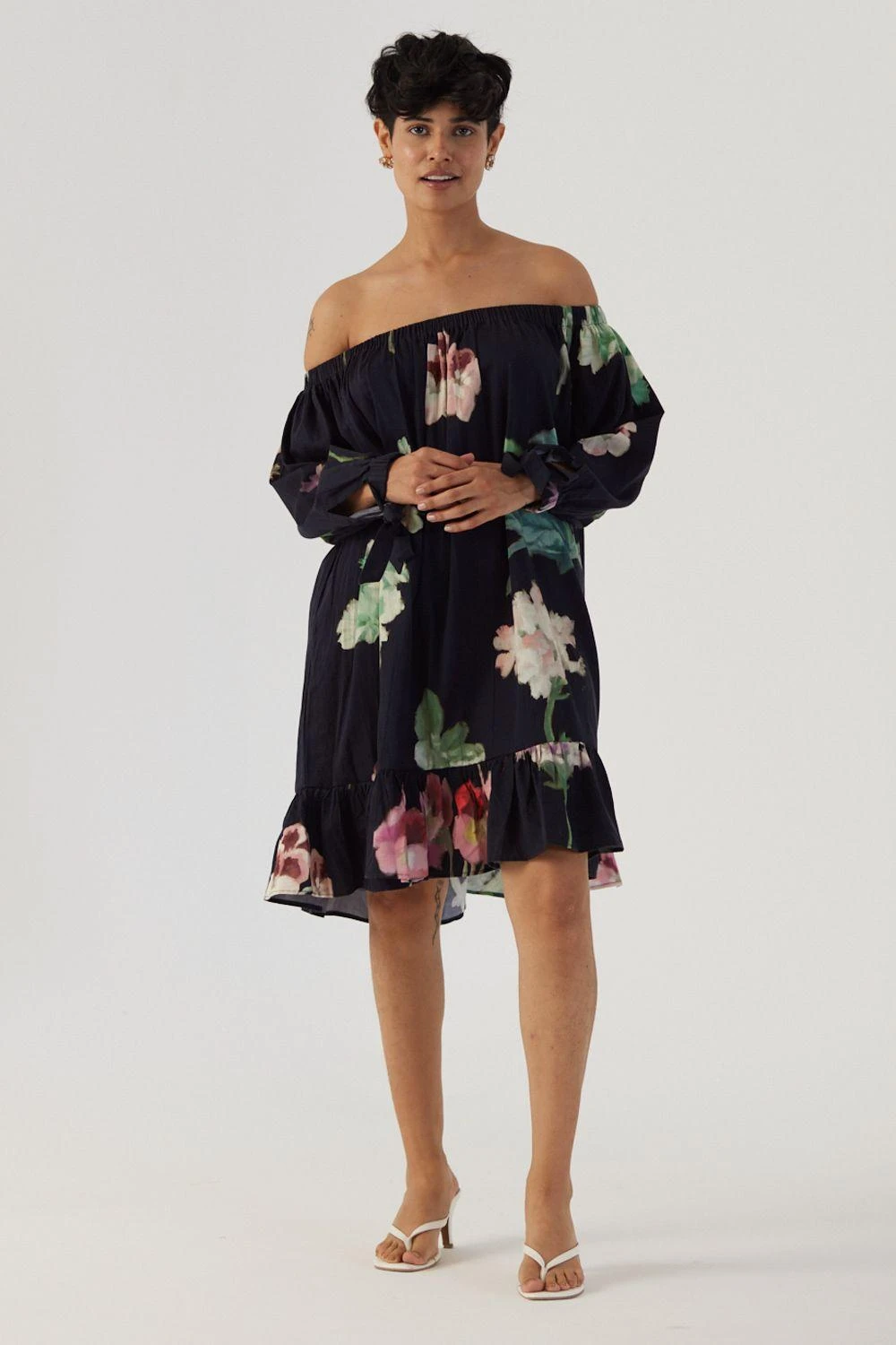 YAM Juliet Black Off Shoulder Dress 1 YAM Juliet Black Off Shoulder Dress