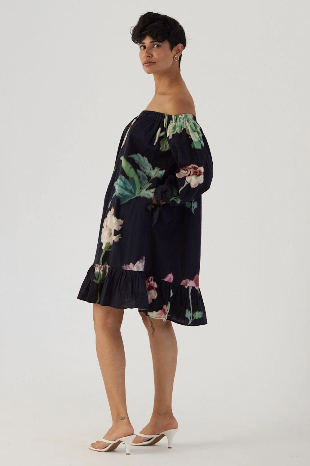 YAM Juliet Black Off Shoulder Dress 3 YAM Juliet Black Off Shoulder Dress - Image 3