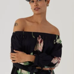 YAM Juliet Black Off Shoulder Dress 8 YAM Juliet Black Off Shoulder Dress -Cheap Drapvera Store 26623yam25 4