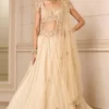 Tarun Tahiliani Ivory & Gold Kalidar Lehenga Set