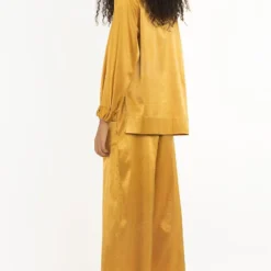 Three Mustard High Waisted Broad Bottoms -Cheap Drapvera Store 2710thr4 5