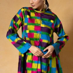 Injiri Multicoloured Clamp Dyed Dress -Cheap Drapvera Store 2811inj4 4