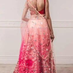 Tarun Tahiliani Bright Pink Printed Lehenga Set 5 Tarun Tahiliani Bright Pink Printed Lehenga Set -Cheap Drapvera Store 286783 3