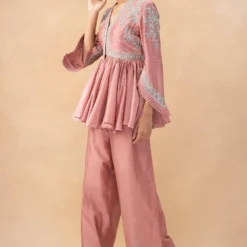 Jayanti Reddy Peach Zardosi Embellished Top -Cheap Drapvera Store 28823jrs6 3