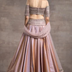 Tarun Tahiliani Pink Two Tone Silk Taffeta Lehenga Set 7 Tarun Tahiliani Pink Two Tone Silk Taffeta Lehenga Set -Cheap Drapvera Store 28ttphase229 4