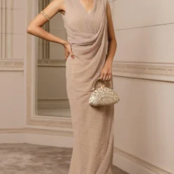 Tarun Tahiliani Gold Draped Dress 6 Tarun Tahiliani Gold Draped Dress -Cheap Drapvera Store 28ttphase6 3