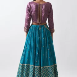 Rhua Turquoise Embroidered Lehenga Set 9 Rhua Turquoise Embroidered Lehenga Set -Cheap Drapvera Store 296rhu10 5