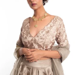 Aikeyah Grey Embellished Lehenga Set -Cheap Drapvera Store 29ai19 4