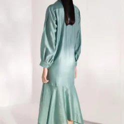 Twinkle Hanspal Handloom Chanderi Layered Dress With Tie-up -Cheap Drapvera Store 29th22 5