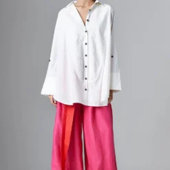 Chola White A-line Shirt