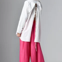 Chola White A-line Shirt -Cheap Drapvera Store 3001ca05 4