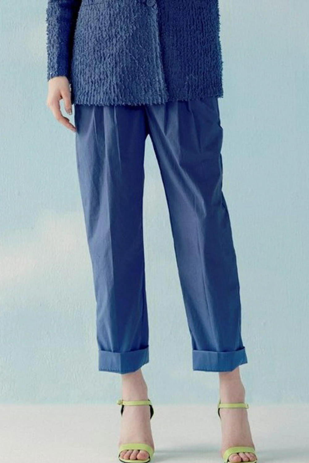 ILK Blue Poplin Pants 3 ILK Blue Poplin Pants - Image 3