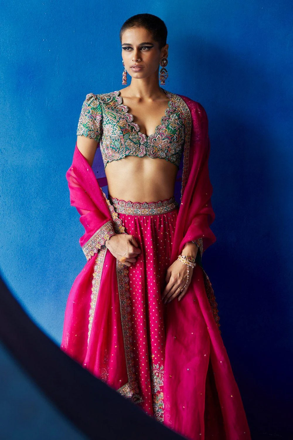 Mrunalini Rao Paaro Lehenga Set 3 Mrunalini Rao Paaro Lehenga Set - Image 3
