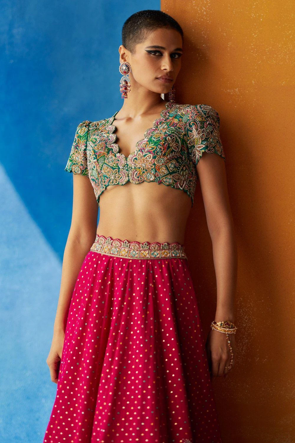 Mrunalini Rao Paaro Lehenga Set 5 Mrunalini Rao Paaro Lehenga Set - Image 5