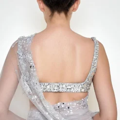 Dilnaz Ice Grey Diamante Blouse 5 Dilnaz Ice Grey Diamante Blouse -Cheap Drapvera Store 310823dz01 3