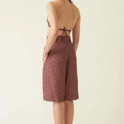 Payal Pratap Persian Red Galang Printed Shorts -Cheap Drapvera Store 311pj11 3