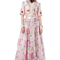 Payal Singhal Geometric Printed Lehenga Set