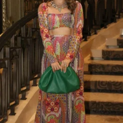 PS Pret By Payal Singhal African Print Lehenga Set