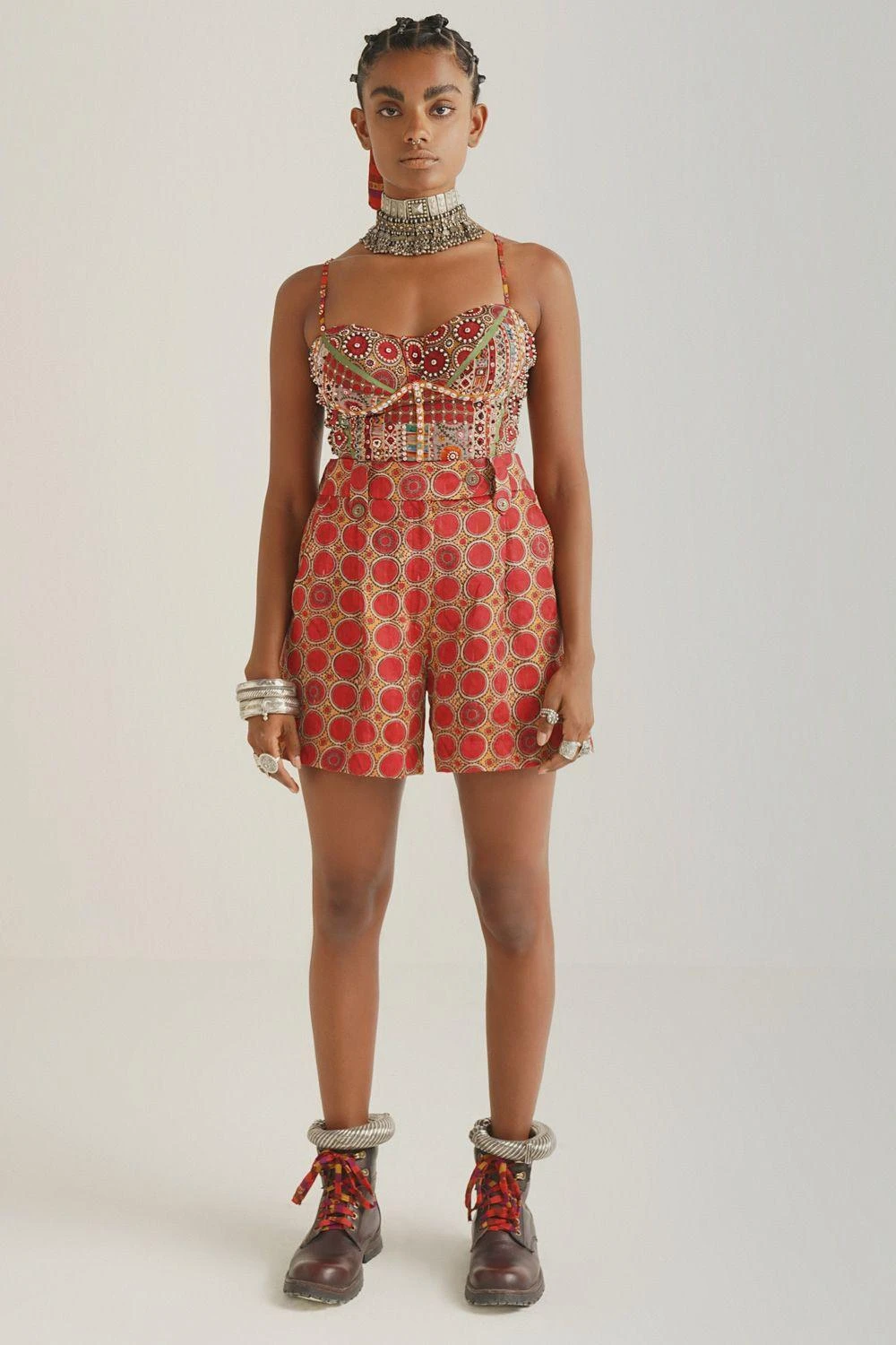 Aseem Kapoor Embellished Printed Corset 1 Aseem Kapoor Embellished Printed Corset