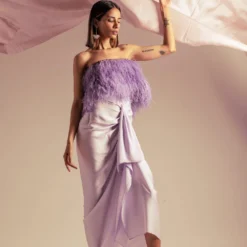 431-88 By Shweta Kapur Lilac Faux Feather Top -Cheap Drapvera Store 408431011 6